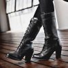 Tan Vegan Leather Wedge Booties Zip Vintage Platform Ankle Boots