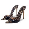 Royal Blue Open Toe Stiletto Heels Gold Buckle Ankle Strap Sandals