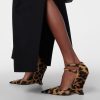 Silver Metallic Finish Slip-On Closed Toe Tassels Loafer Heels