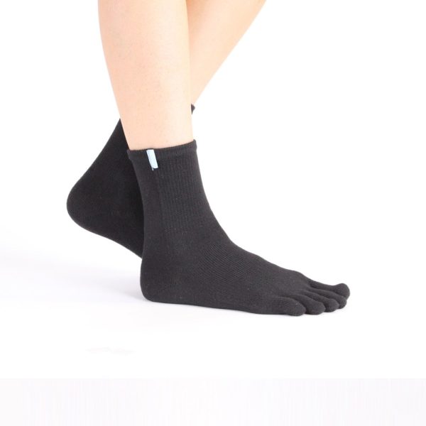 TOETOE – Men, Women Sports CoolMAX Seamless Patterned Running Ankle Toe Socks, Hygienic, Breathable S | M | L