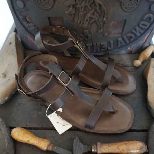 Mario Doni Handmade Vegetable Tanned Leather Men’s Sandals, Handmade Leather Men’s Gladiator Sandal, Men’s Thong Sandals, Greek Roman Style