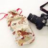 Floral Shoe Bag for Travel, Embroidered Fabric Drawstring Bags, Gift Bags, Vacation Luggage Accessory  Shoe Protector Cloth Beauty Pouch