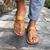 Genuine leather sandal, Genuine leather thongs, 100% handmade natural leather sandal, Handcrafted and authentic sandal