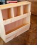 Wooden Wall Mount Shoe Rack for Small Entryway | Simple 2 Tier Shoe Shelf for Closet