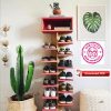 Modular Shoe Rack Laser Cutting Files – Shoe Storage and Organization Solutions For Wall or Floor – Shoe Display Svg Laser Files #144