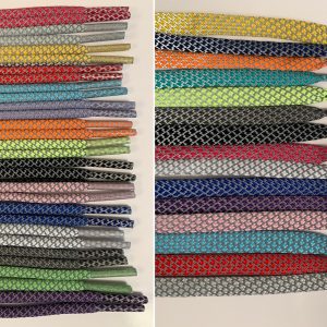 Pair of Round or Flat Reflective Sneaker Shoelaces – 27 36 45 54 63 72 Inch Length shoe lace strings