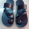 MENS LEATHER SANDALS, strappy summer shoes men “Zeus”