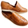 Brown Jesus Classic Leather Flats Sandals for Women and Men, TEL AVIV