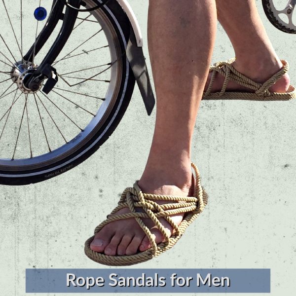 Mens Barefoot Rope Sandals – Lightweight, Comfortable and Durable