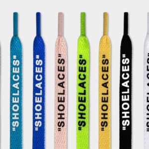 Flat Shoelaces,80CM-180CM Length Replacement Sport Shoe Laces,Printed Text “SHOELACES” Sneaker Laces For Shoe Accessory-28 Colors