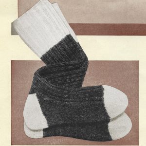 1950’s Men’s Heavy Socks Knitting Pattern – Men’s socks, 4 ply Vintage Knitting PDF, Instant download