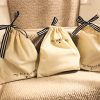 Handwriting Black and white travel bags, shoes, boots, chargers, accessories, handmade with ribbon