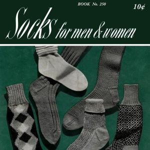 1940’s Knitting Patterns for Men’s & Women’s Socks! – Spool Cotton #250 c.1948 (PDF eBook Digital Download)