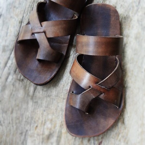 Handmade Brown Leather Sandals, Men’s Sandals, Women’s Sandals, Men’s Leather Sandals, Leather Sandals Women, Roman Sandals, Hippie Sandals