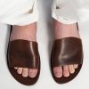 Mens Brown Black Criss Cross T Strap Leather Flat Kolhapuri Sandals, Boho Style Handmade Slip Ons Slides Summer Shoes Ethnic Indian Mens Brown Black Criss Cross T Strap Leather Flat Kolhapuri Sandals, Boho Style Handmade Slip Ons Slides Summer Shoes Ethnic Indian