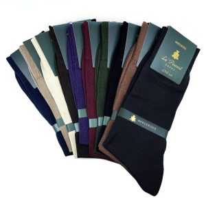 Luxury Mercerized Cotton Socks – Ultra Soft and Durable, Stylish Men’s Socks in Multiple Colors, Perfect for Formal and Casual Wear