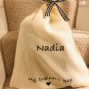 Fabric shoe bag, travel shoe bag, zipped storage bag, expanding shoe bag, canvas bag