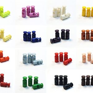 2 Pairs 4Pcs Shoe Laces Buckle Rope Cord Lace Locks Stopper Sports Run Sneaker