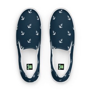 Nautical Women’s slip-on canvas shoes, Gift For Boater, Sailing Shoes, Yacht shoes