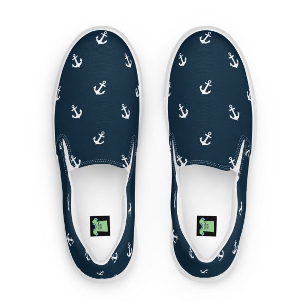 Nautical Women’s slip-on canvas shoes, Gift For Boater, Sailing Shoes, Yacht shoes