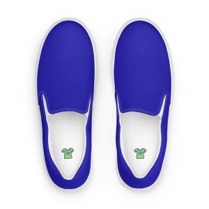 Women’s Royal Blue slip-on canvas shoes, Women’s Blue Casual Shoes