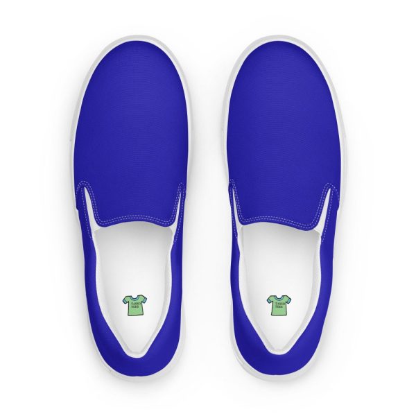 Women’s Royal Blue slip-on canvas shoes, Women’s Blue Casual Shoes