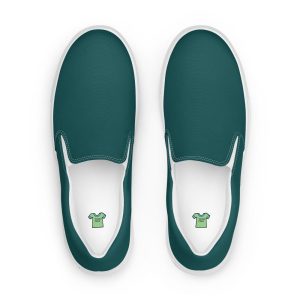 Women’s Dark Green slip-on canvas shoes, Women’s casual shoes
