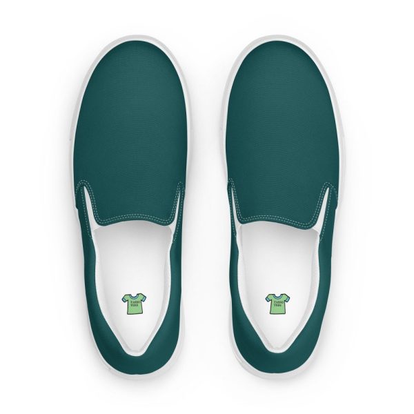 Women’s Dark Green slip-on canvas shoes, Women’s casual shoes