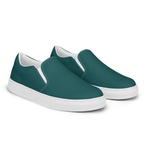 Men’s Dark Green slip-on canvas shoes, Men’s casual shoes