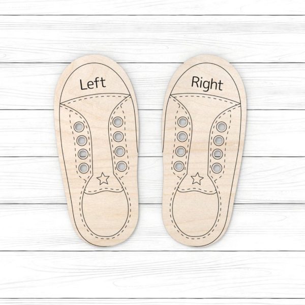 Shoe Tying Practice SVG, Montessori Training Shoes, Learn to Tie Shoes, Educational game, glowforge svg, Laser cut file, Silhouette, Cricut