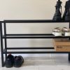 Wheeled shoe rack- shoe storage – Entryway Organizer- Shoe Organizer – Shoe Rack – Entryway Bench – Entryway furniture – Sneaker Storage,
