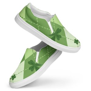 Lucky Charm Saint Patrick’s Day Women’s slip-on canvas shoes | Clover, St. Patty’s Day