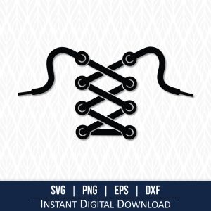 Shoe Laces SVG – Instant Digital Download – svg, png, dxf and eps included!