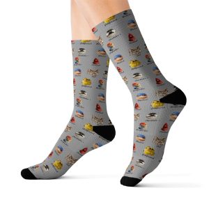Backyard Bird Face Socks