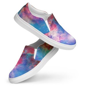 Cosmos Themed Men’s slip-on canvas shoes