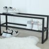 Solid wood entryway bench shoe rack bench, Narrow shoe bench home decor, Modern entryway bench livingroom furniture