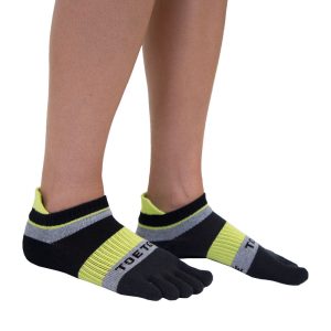 TOETOE – Men, Women Sports CoolMAX Seamless Patterned Running Trainer Toe Socks, Hygienic, Breathable S | M | L