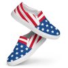 Colorful Funky Men’s Slip-On Canvas Shoes with Abstract Patterns