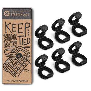 The Original Stretchlace Shoelace Knot Clips Keep Shoe Laces Tied & Secure | Shoelace Bow Clip Accessory