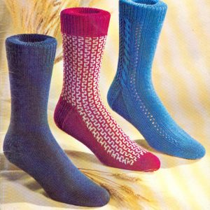 Socks, Adult Socks, Mens And Women’s, Approx. 14 Designs, Knitting Pattern, PDF Instant Download, , Full Pattern Book