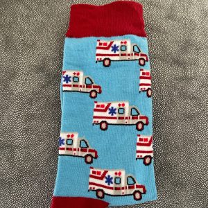 Socks “Ambulance turquoise” Maruschko Socks, women’s and men’s sizes 37-41, 42-45 and 46-49 cotton, polyamide, elastane