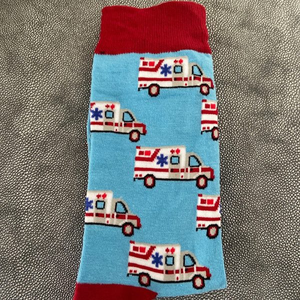 Socks “Ambulance turquoise” Maruschko Socks, women’s and men’s sizes 37-41, 42-45 and 46-49 cotton, polyamide, elastane