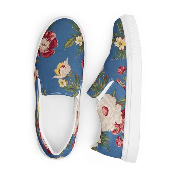 All Over Print Women’s slip-on canvas shoes: Casual Comfort, Foral, Summer