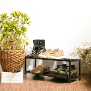 2 Tier Shoe Rack, Entryway Organization, Metal Shoe Rack, Shoe Storage, New Home Gift