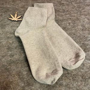 Hemp socks for men and women – Natural light gray color
