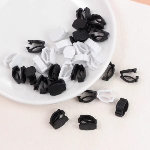 Plastic Shoelace Buckle Shoestring Charm Base Shoe Decoration Buckle Buttons DIY shoe Decoration Supplies-20PCS 9X15mm