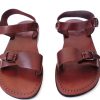 Brown Leather Spartan Sandals for Women and Men, YAHEL Brown Leather Spartan Sandals for Women and Men, YAHEL