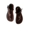 Black men’s roman leather sandals Handmade in Italy | Gianluca – L’artigiano del cuoio