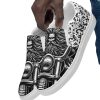 Mexican Flower Print Men’s slip-on canvas shoes, Men’s Summer Shoes