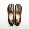 Modern Tabi Sandal Pumps | Black Split Toe Wrinkles Heels | Summer Spring Tabi Mary Jane Pumps | Vintage Fashion Summer Shoes